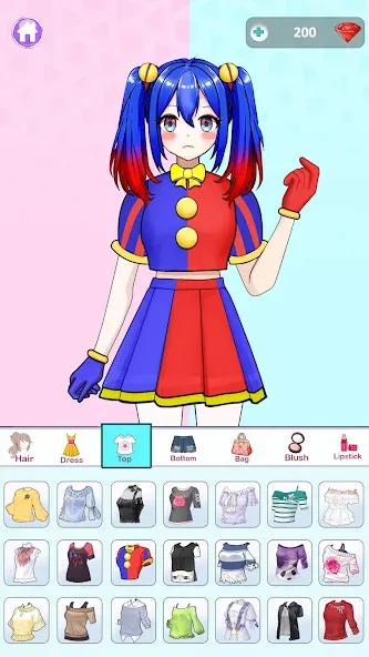 Anime Dress Up and Makeup Game МОД/Взлом [Много денег, Монет и Все открыто] Screenshot 1