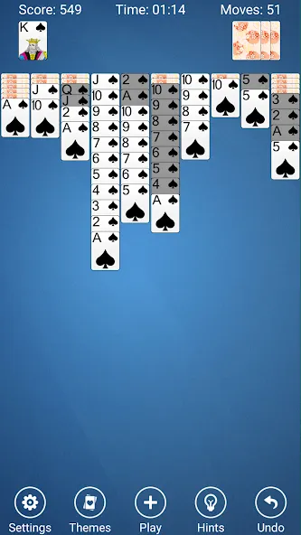Spider Solitaire МОД/Взлом [Много монет, Открытые уровни и Мега MOD] Screenshot 5