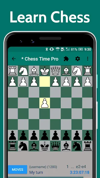 Chess Time - Multiplayer Chess (Чесс Тайм) МОД/Взлом [Много монет, Открытые уровни и Мега MOD] Screenshot 1