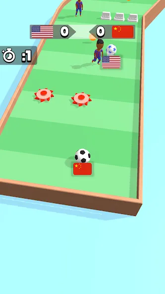 Soccer Dash (окер Даш) МОД/Взлом [Много монет, Открытые уровни и Мега MOD] Screenshot 2