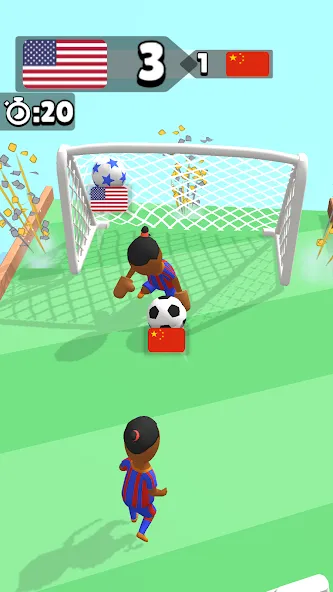 Soccer Dash (окер Даш) МОД/Взлом [Много монет, Открытые уровни и Мега MOD] Screenshot 3