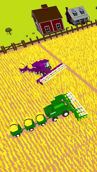 Harvest.io – 3D Farming Arcade МОД/Взлом [Много монет, Открытые уровни и Мега MOD] Screenshot 1