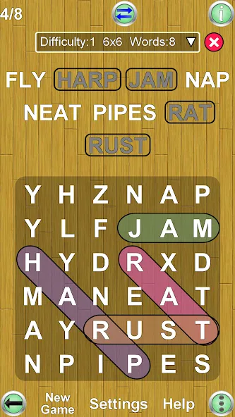 Word Search Ultimate МОД/Взлом [Деньги, Монеты и Меню MOD] Screenshot 1