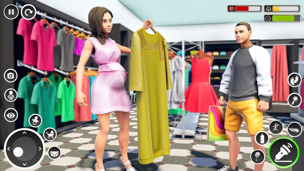 Pregnant Mom Simulator Games МОД/Взлом [Все открыто, Дополнительные деньги и Меню MOD] Screenshot 5