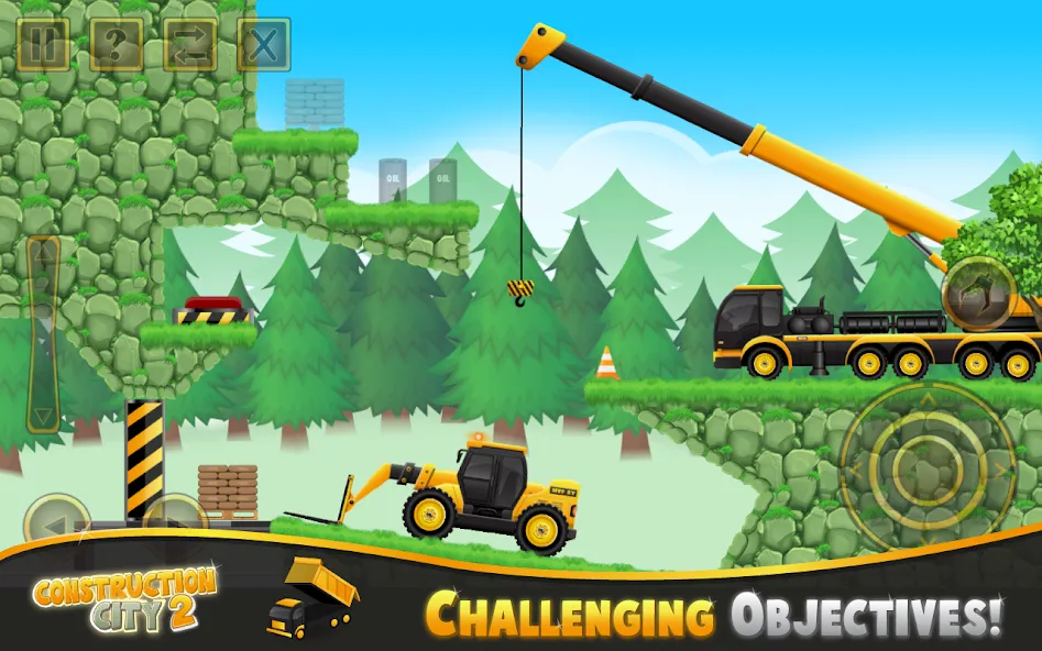 Construction City 2 (Конструкцион Сити 2) МОД/Взлом [Все открыто, Дополнительные деньги и Меню MOD] Screenshot 1