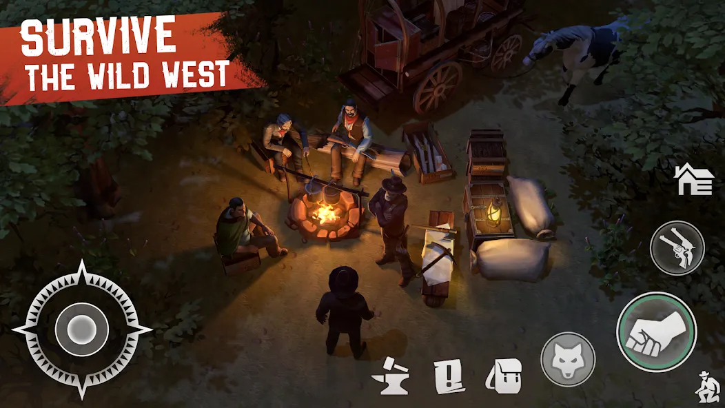 Westland Survival: Cowboy Game (Вестланд Сурвайвал) МОД/Взлом [Много монет, Открытые уровни и Мега MOD] Screenshot 3