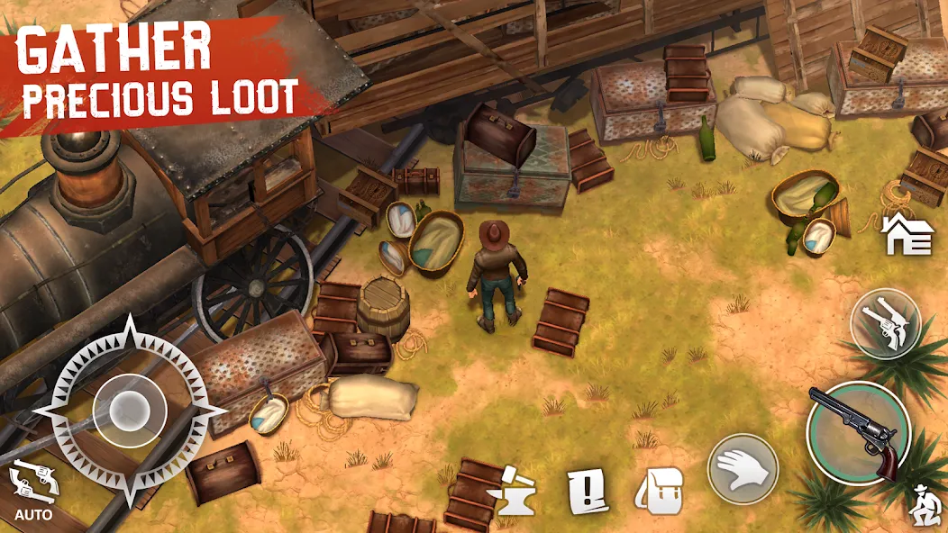 Westland Survival: Cowboy Game (Вестланд Сурвайвал) МОД/Взлом [Много монет, Открытые уровни и Мега MOD] Screenshot 4