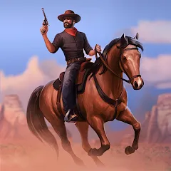 Скачать Взломанная Westland Survival: Cowboy Game на Андроид - Бессмертие и много денег