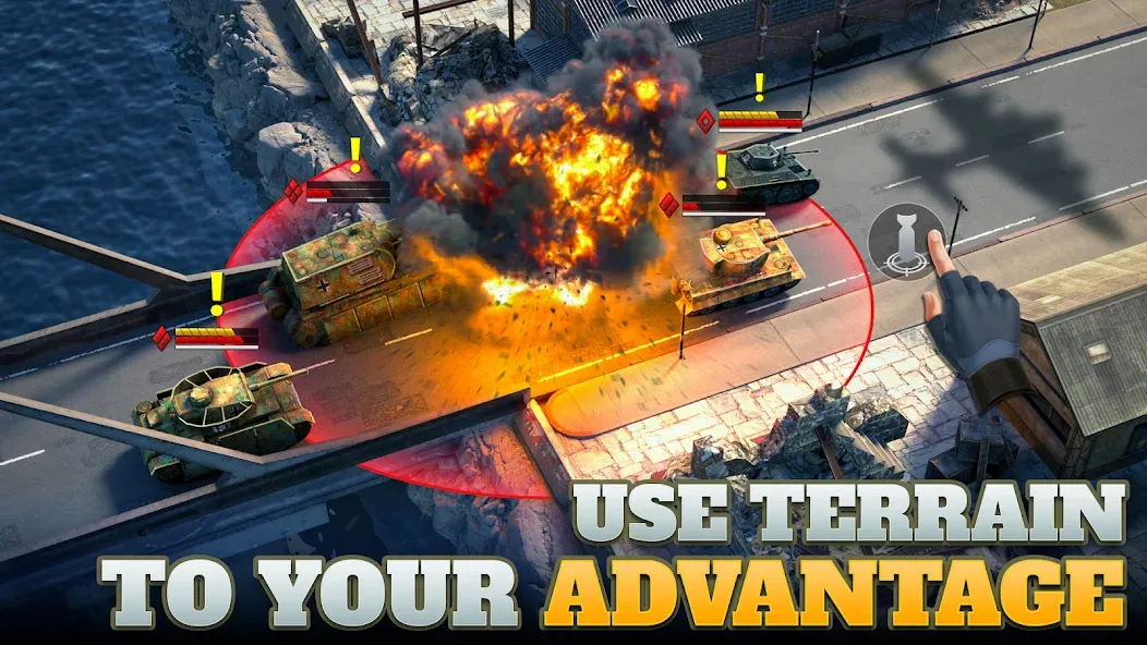 Tanks Charge: Online PvP Arena (Танковая атака) МОД/Взлом [Все открыто, Дополнительные деньги и Меню MOD] Screenshot 2