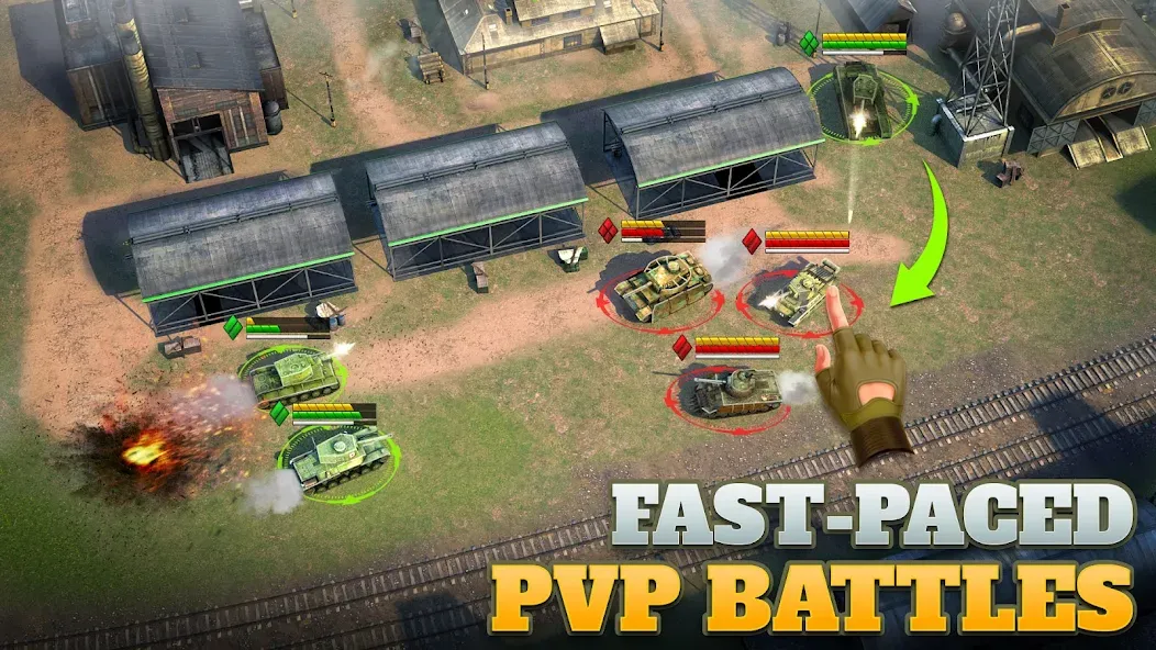 Tanks Charge: Online PvP Arena (Танковая атака) МОД/Взлом [Все открыто, Дополнительные деньги и Меню MOD] Screenshot 3