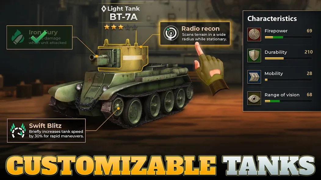 Tanks Charge: Online PvP Arena (Танковая атака) МОД/Взлом [Все открыто, Дополнительные деньги и Меню MOD] Screenshot 5