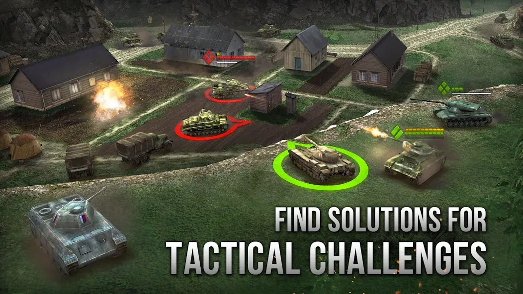 Armor Age: WW2 tank strategy (Армор Эйдж) МОД/Взлом [Меню, Бесконечные монеты и Открытые уровни] Screenshot 4