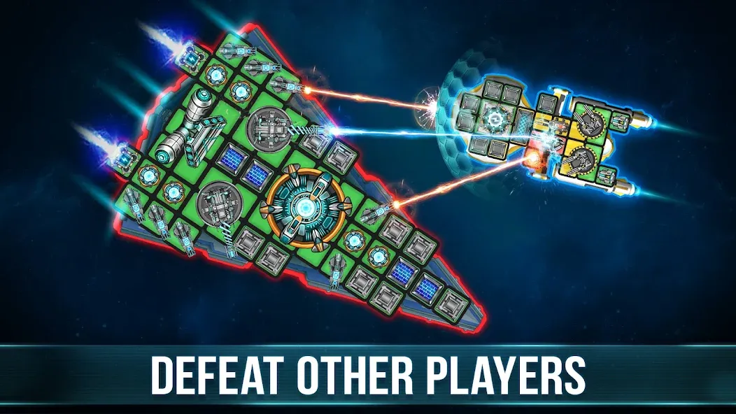 Space Arena: Construct & Fight (Спейс Арена) МОД/Взлом [Меню, Бесконечные монеты и Открытые уровни] Screenshot 2
