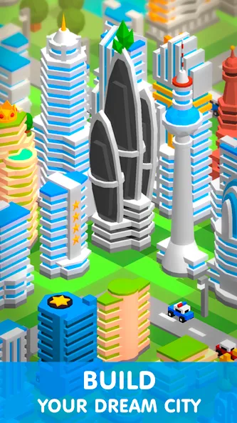 Tap Tap: Idle City Builder Sim МОД/Взлом [Деньги, Монеты и Меню MOD] Screenshot 1