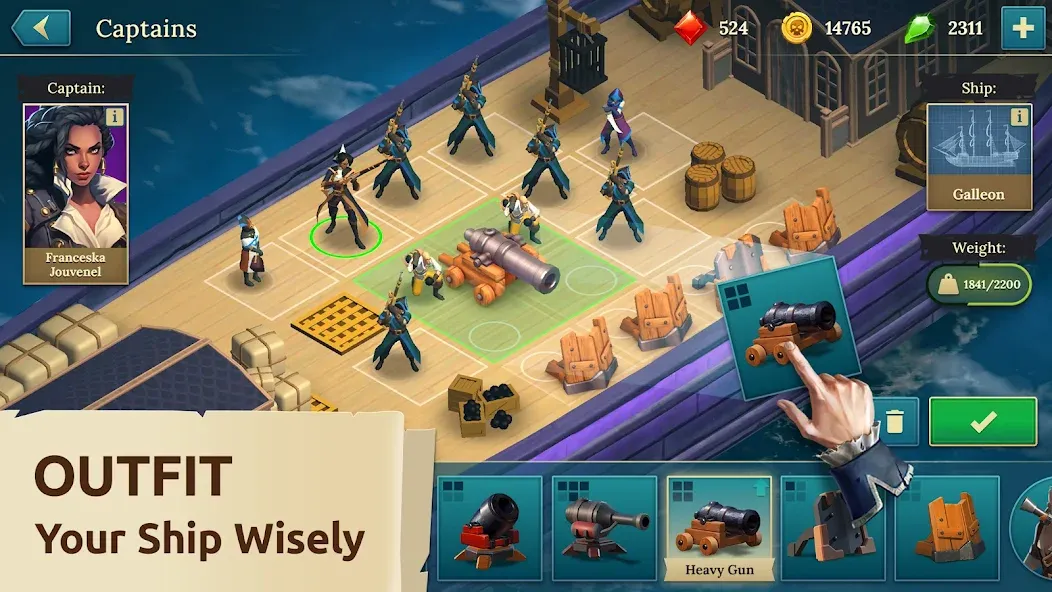 Pirate Ships・Build and Fight МОД/Взлом [Бесконечные деньги, Монеты и Мега MOD] Screenshot 2