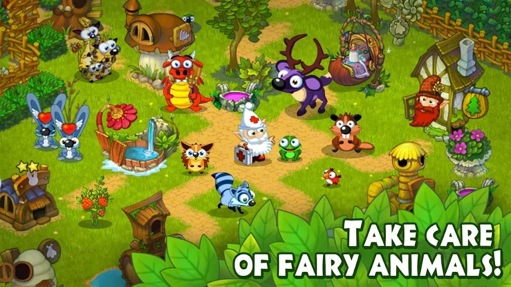 Animal Village: Forest Ranch МОД/Взлом [Меню, Бесконечные монеты и Открытые уровни] Screenshot 3