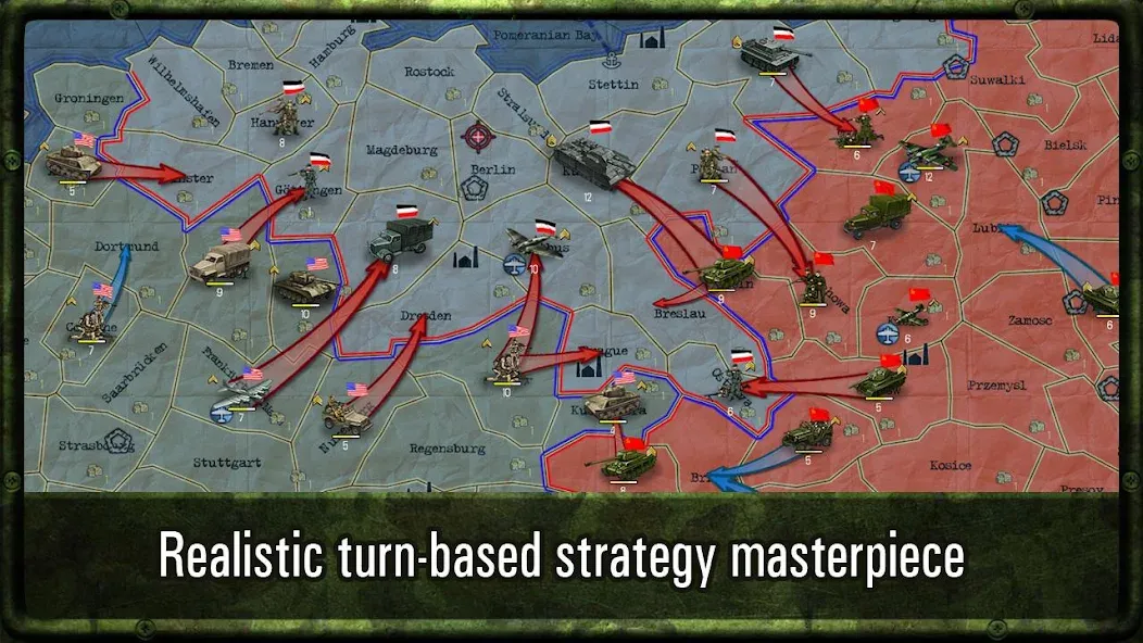 Strategy & Tactics: WW2 МОД/Взлом [Много монет, Открытые уровни и Мега MOD] Screenshot 1