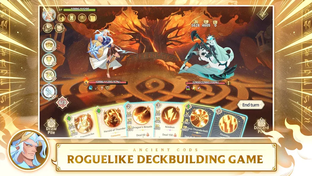 Ancient Gods: Card Battle RPG (Эншент Годс) МОД/Взлом [Много монет, Открытые уровни и Мега MOD] Screenshot 2
