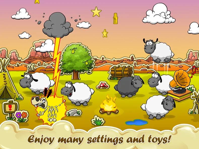 Clouds & Sheep МОД/Взлом [Много денег, Монет и Все открыто] Screenshot 3