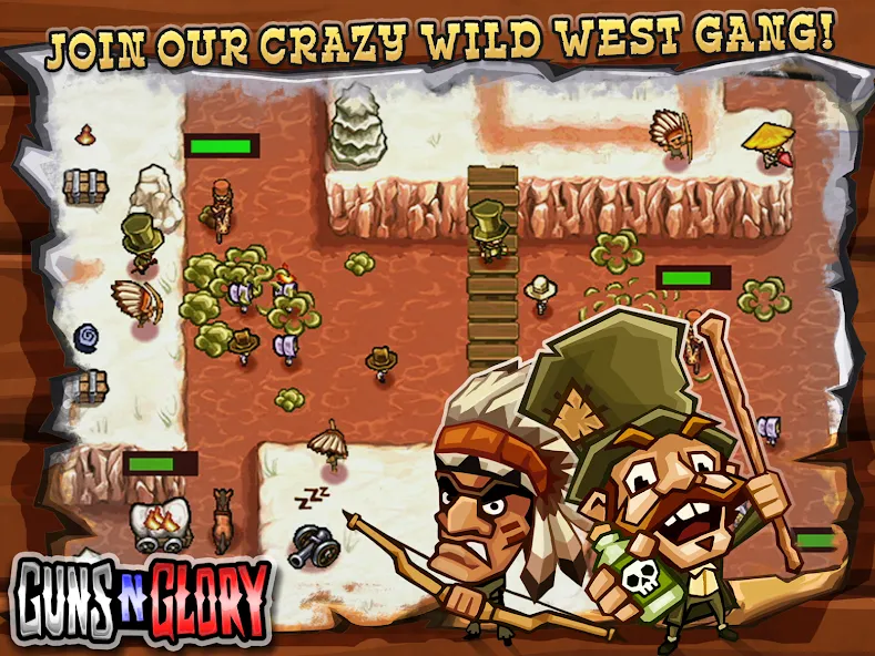 Guns'n'Glory МОД/Взлом [Много монет, Открытые уровни и Мега MOD] Screenshot 2