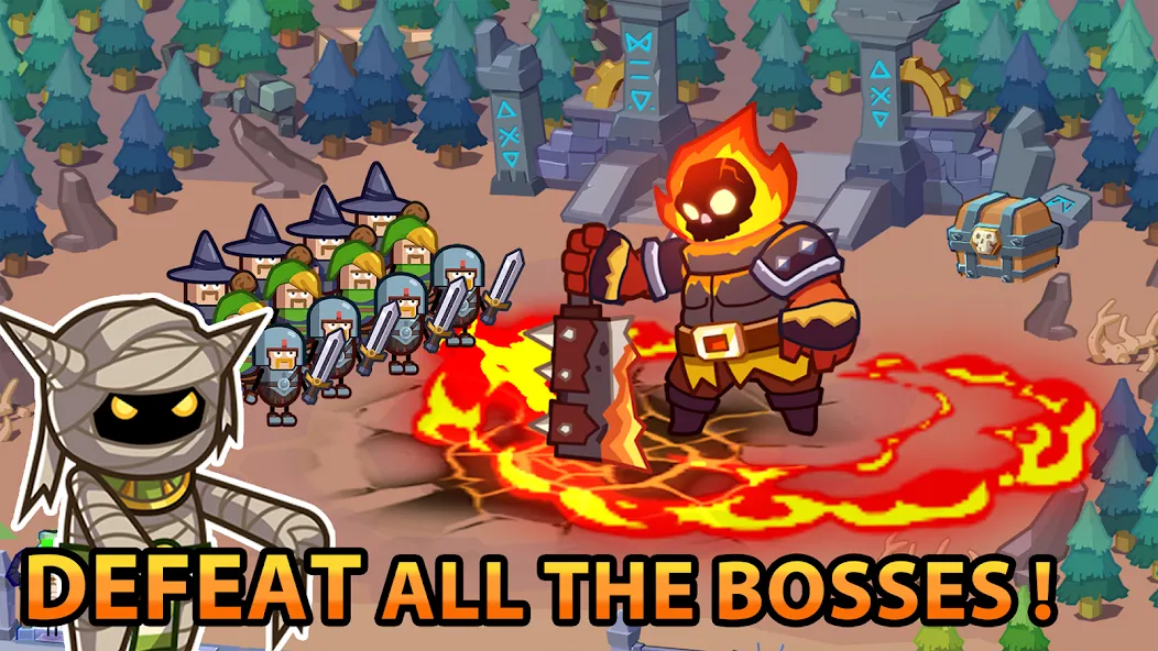 Hero Making Tycoon: Idle Games (Хиро Мейкинг Тайкун) МОД/Взлом [Меню, Бесконечные монеты и Открытые уровни] Screenshot 2