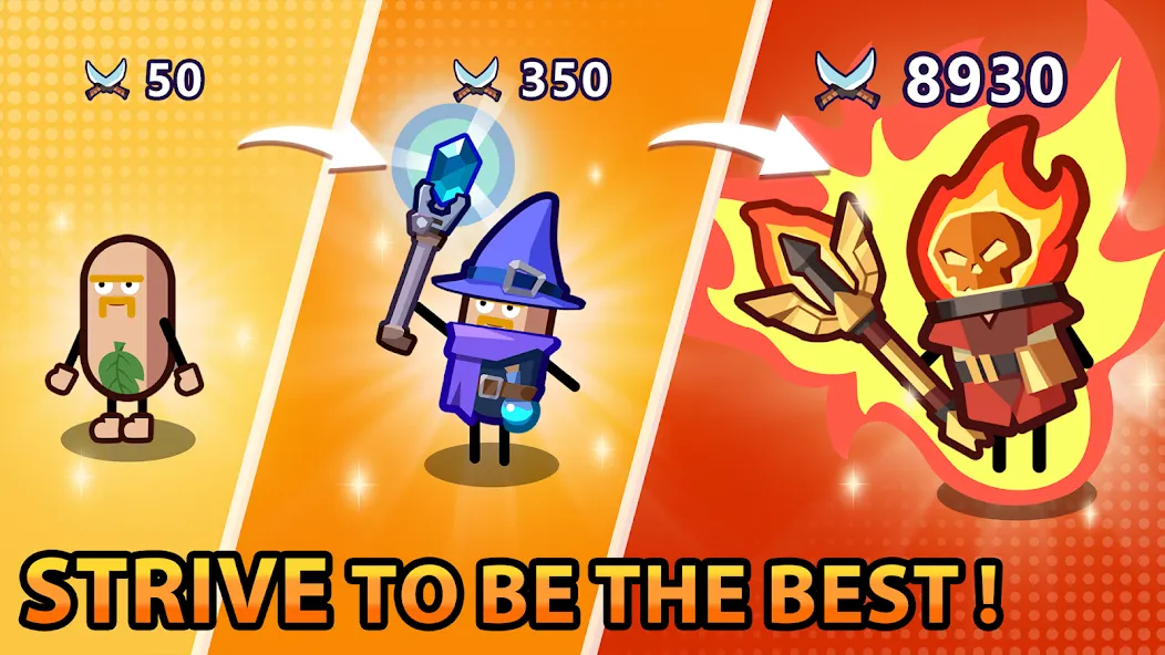 Hero Making Tycoon: Idle Games (Хиро Мейкинг Тайкун) МОД/Взлом [Меню, Бесконечные монеты и Открытые уровни] Screenshot 3