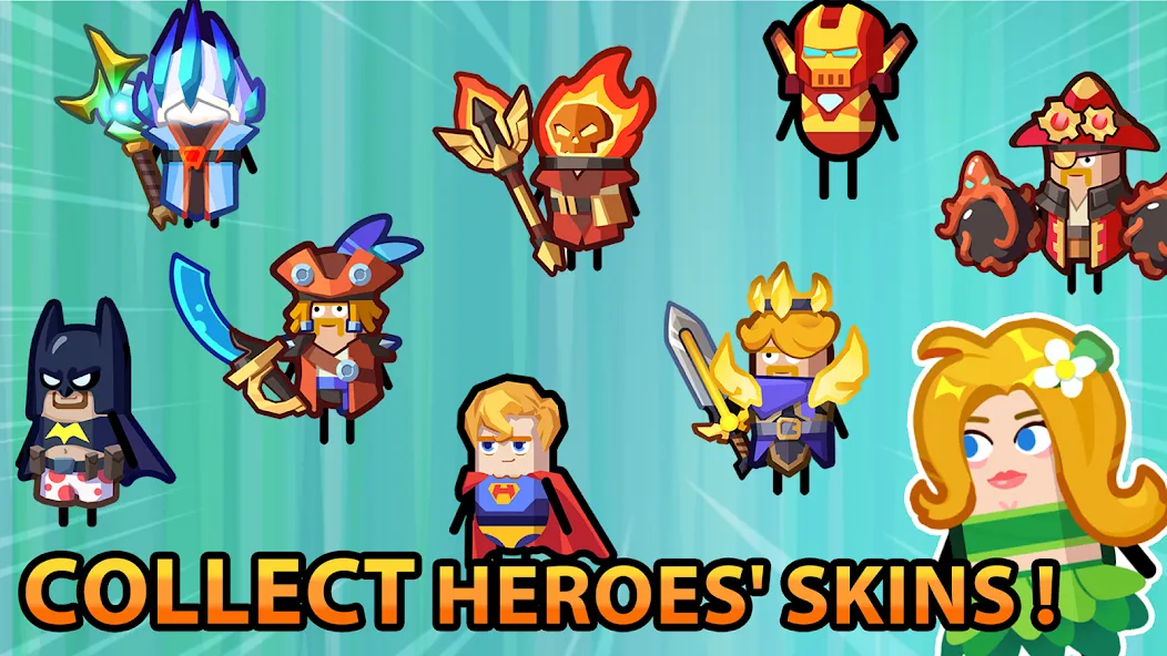 Hero Making Tycoon: Idle Games (Хиро Мейкинг Тайкун) МОД/Взлом [Меню, Бесконечные монеты и Открытые уровни] Screenshot 4