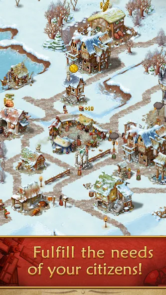 Townsmen МОД/Взлом [Меню, Бесконечные монеты и Открытые уровни] Screenshot 3