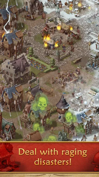 Townsmen МОД/Взлом [Меню, Бесконечные монеты и Открытые уровни] Screenshot 5