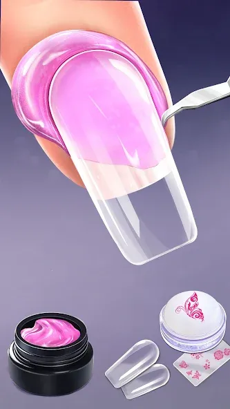 Nail Salon Fashion Makeup Game МОД/Взлом [Все открыто, Дополнительные деньги и Меню MOD] Screenshot 1