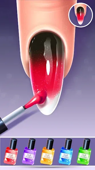 Nail Salon Fashion Makeup Game МОД/Взлом [Все открыто, Дополнительные деньги и Меню MOD] Screenshot 3