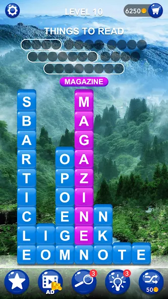 Word Tiles :Hidden Word Search МОД/Взлом [Много монет, Открытые уровни и Мега MOD] Screenshot 2