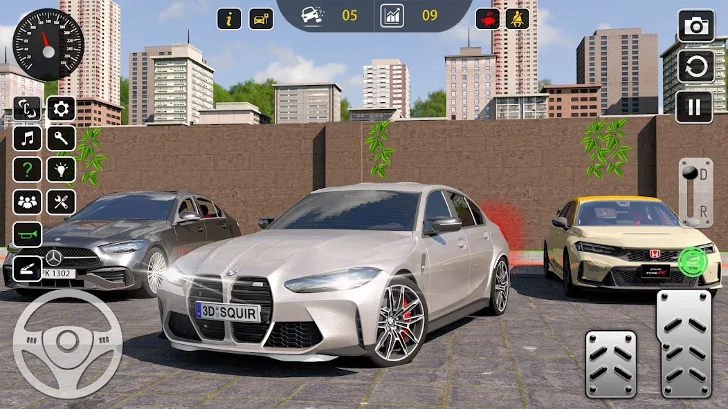 Super Car Parking 3d Games МОД/Взлом [Меню, Бесконечные монеты и Открытые уровни] Screenshot 3