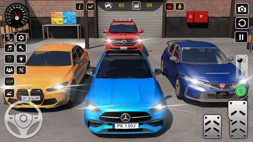 Super Car Parking 3d Games МОД/Взлом [Меню, Бесконечные монеты и Открытые уровни] Screenshot 5