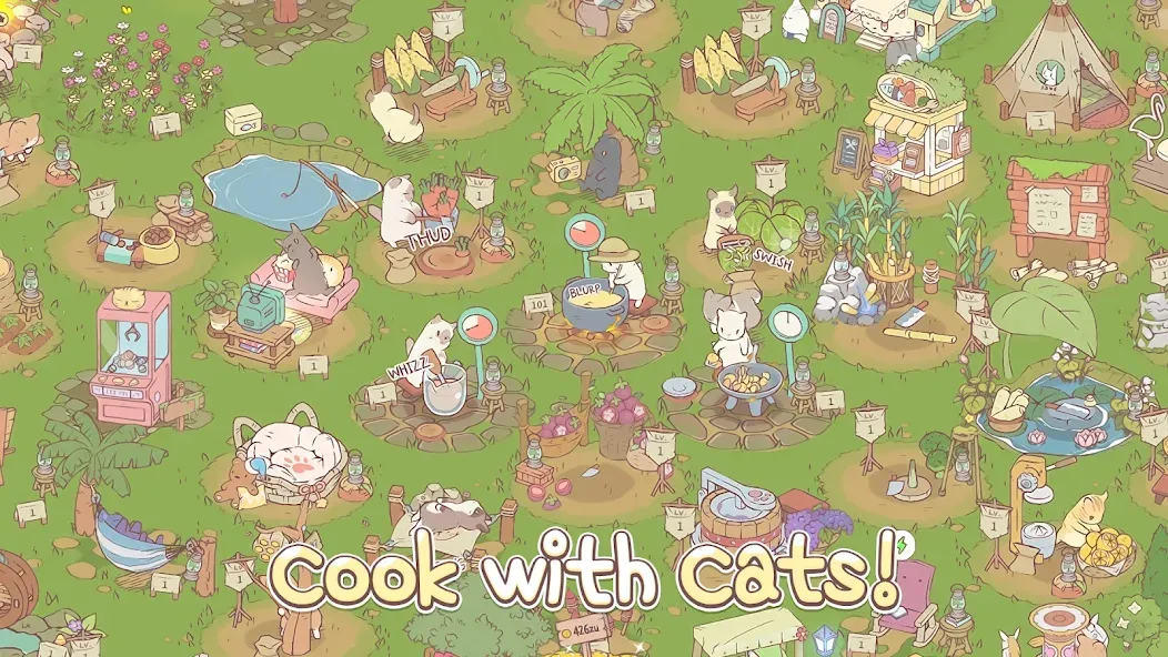 Cats & Soup - Cute Cat Game МОД/Взлом [Бесконечные деньги, Монеты и Мега MOD] Screenshot 2