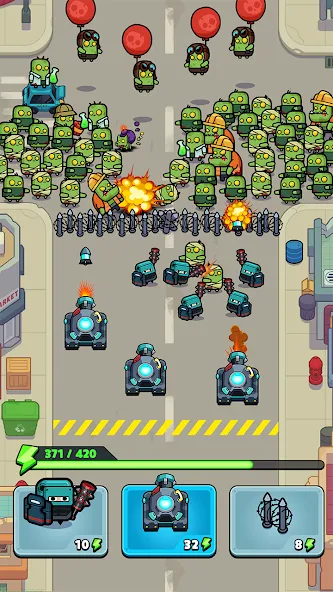 Police vs Zombie: Zombie City (Полиция против зомби) МОД/Взлом [Много монет, Открытые уровни и Мега MOD] Screenshot 1