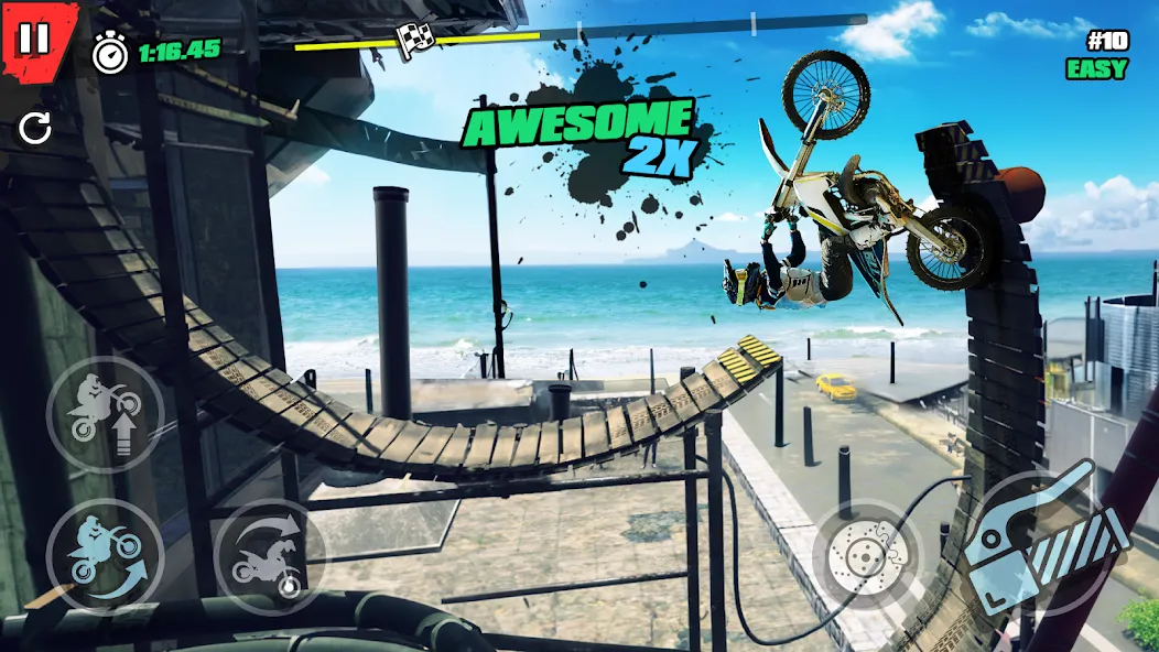 Trial Mania: Dirt Bike Games (Трайал Мания) МОД/Взлом [Много монет, Открытые уровни и Мега MOD] Screenshot 2