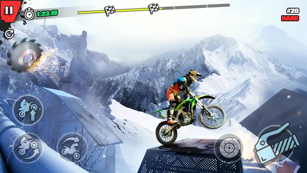 Trial Mania: Dirt Bike Games (Трайал Мания) МОД/Взлом [Много монет, Открытые уровни и Мега MOD] Screenshot 3