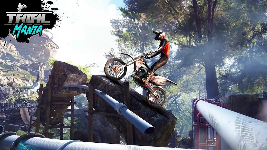 Trial Mania: Dirt Bike Games (Трайал Мания) МОД/Взлом [Много монет, Открытые уровни и Мега MOD] Screenshot 5