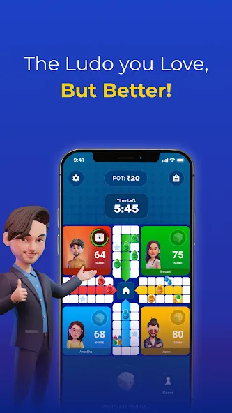 Play Ludo Game Online Win Cash (Людо) МОД/Взлом [Много монет, Открытые уровни и Мега MOD] Screenshot 5
