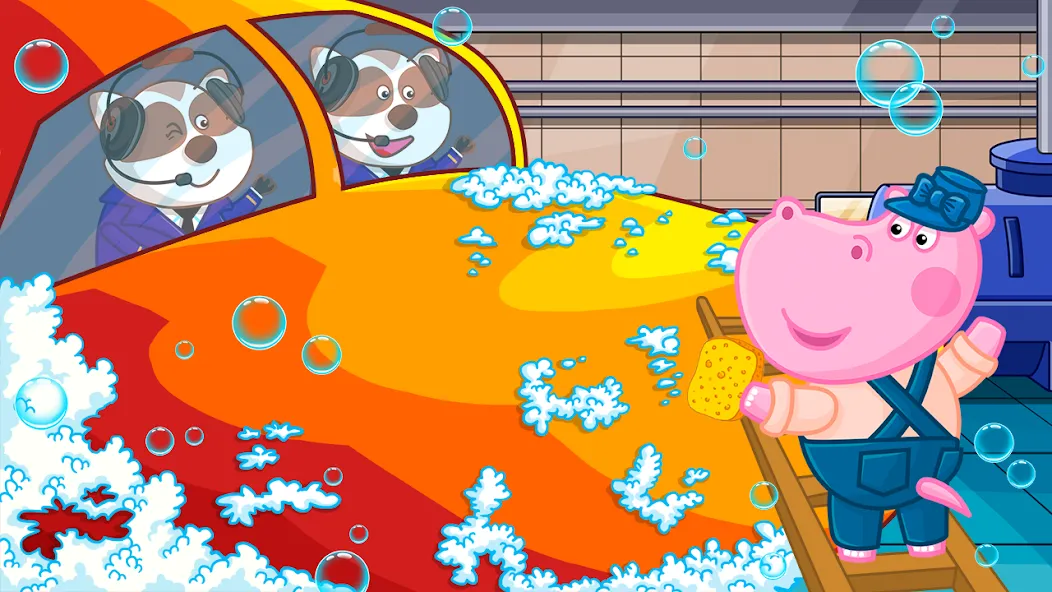 Hippo: Airport Profession Game МОД/Взлом [Много денег, Монет и Все открыто] Screenshot 3