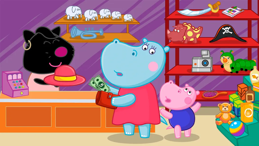 Hippo: Airport Profession Game МОД/Взлом [Много денег, Монет и Все открыто] Screenshot 5