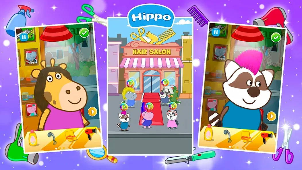 Hair Salon: Fashion Games МОД/Взлом [Много монет, Открытые уровни и Мега MOD] Screenshot 1