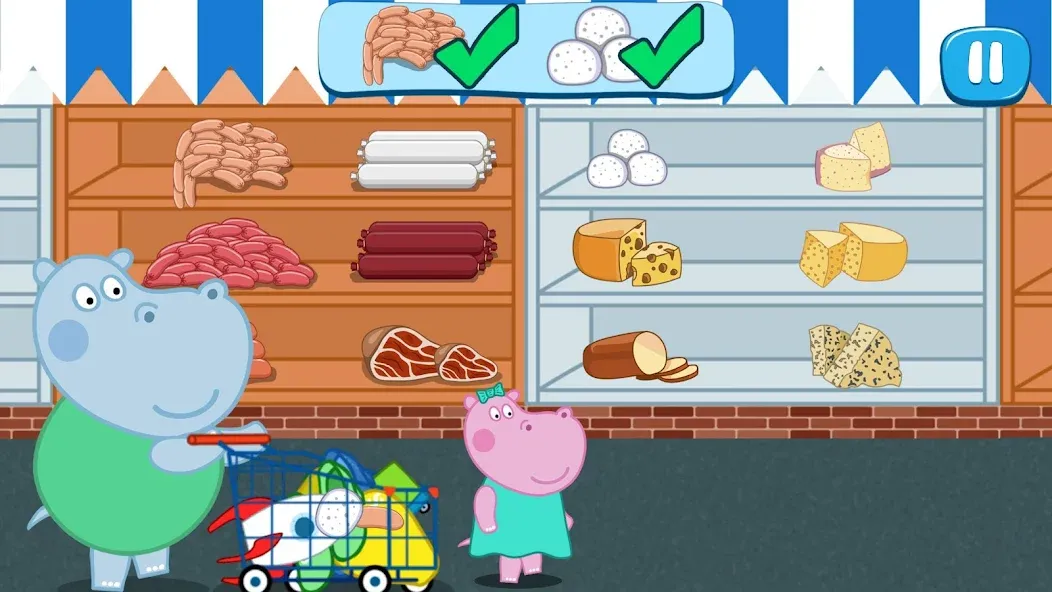 Kids Supermarket: Shopping МОД/Взлом [Деньги, Монеты и Меню MOD] Screenshot 3