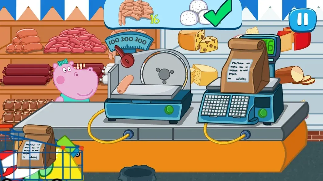 Kids Supermarket: Shopping МОД/Взлом [Деньги, Монеты и Меню MOD] Screenshot 4