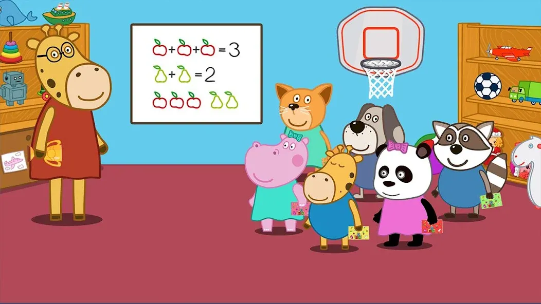Kindergarten: Learn and play МОД/Взлом [Меню, Бесконечные монеты и Открытые уровни] Screenshot 1