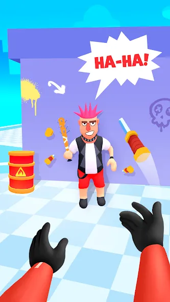 Hit Master 3D - Knife Assassin (Хит Мастер 3Д) МОД/Взлом [Деньги, Монеты и Меню MOD] Screenshot 1