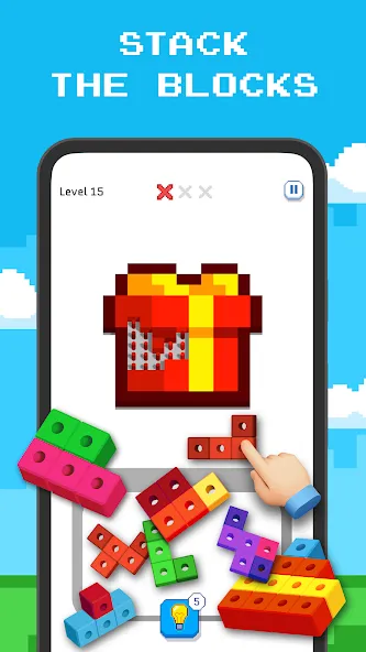Blockin' Color - Block Puzzle МОД/Взлом [Много монет, Открытые уровни и Мега MOD] Screenshot 1