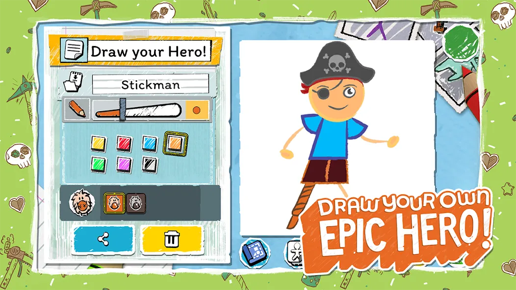 Draw a Stickman: EPIC 3 (Нарисуй палочного человечка) МОД/Взлом [Много монет, Открытые уровни и Мега MOD] Screenshot 1