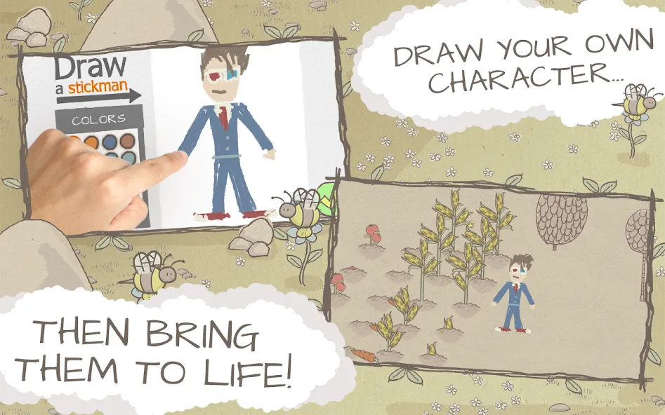 Draw a Stickman: EPIC Free (Нарисуй палочного человечка) МОД/Взлом [Деньги, Монеты и Меню MOD] Screenshot 2